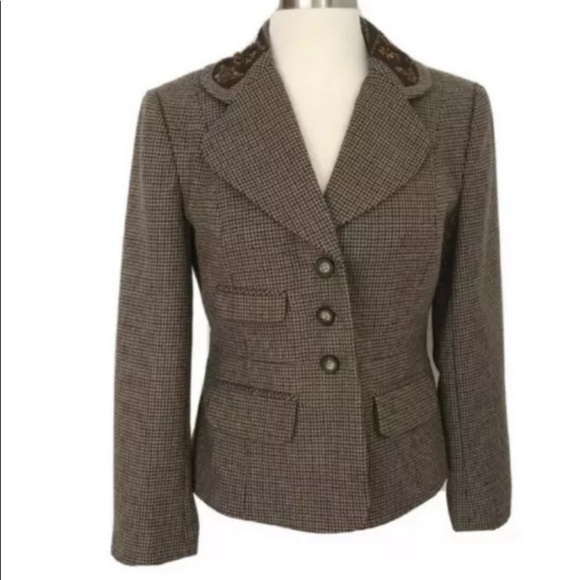 Sundance Jackets & Blazers - NWT Sundance Wool Plaid Riding Blazer